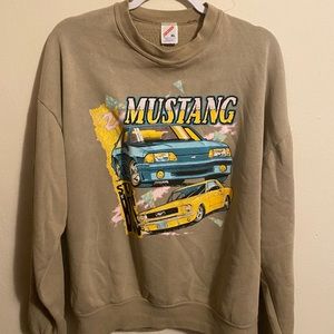 Tan Mustang Crew Neck